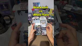 Black bolt vs White flare pack. #pokemon #pokemoncards #packopenning #tcg #tcgpokemon #tcgcommunity