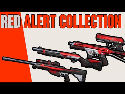 RED ALERT COLLECTION (RED ALERT SKINS) - VALORANT BATTLEPASS