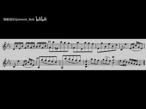 [Georg Telemann] Fantaisie No 7 in E flat (Score-Video)