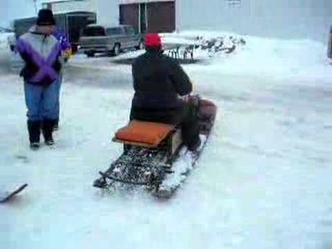 Original 1937 Elaison MOTO-BOGGAN Snowmobile with INDIAN Motorcycle Engine Power