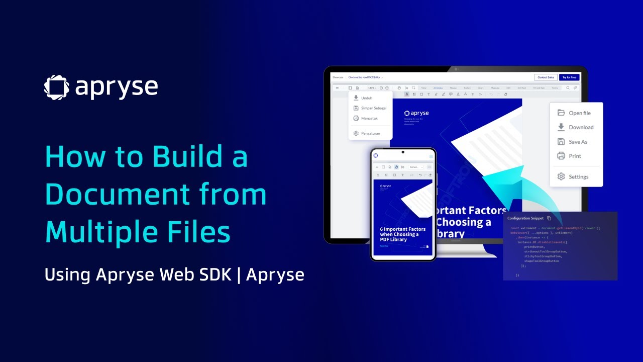 How to Build a Document from Multiple Files Using Apryse Web SDK | Apryse