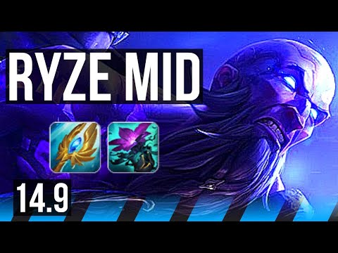 RYZE vs TRISTANA (MID) | 66% winrate, Dominating | EUW Master | 14.9