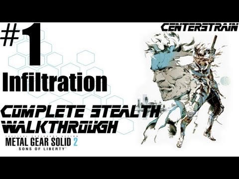 Metal Gear Solid 2 - Stealth Walkthrough - Part 1 - Infiltration (Game Over If Caught)