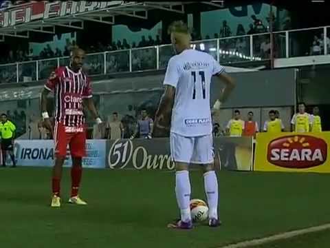 Neymar dá show de dribles e Chapéu  Paulistão 2013.(Santos3 x 0 Botafogo-sp)