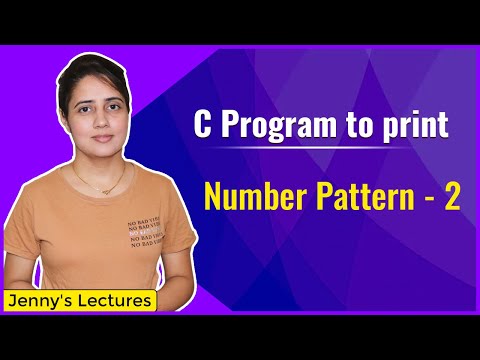 Number Pattern 2 | Printing Pattern in C | C Programming Tutorials