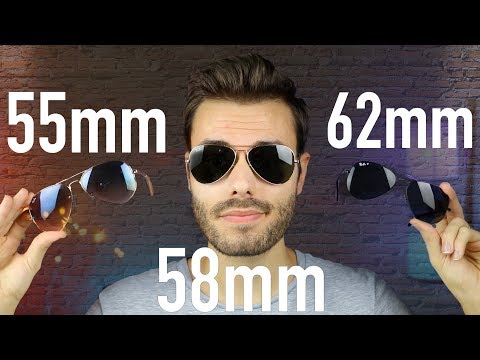 Ray-Ban Aviator Size Comparison RB3025 55mm vs 58mm vs 62mm