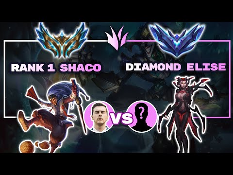 CHALLENGER RANK 1 SHACO SMURFS IN DIAMOND ELO