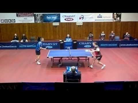 Čtvrtfinále play-off 11.4.2013 Charvát Baník Havířov - HB Ostrov 3.set Karabec-Kobes