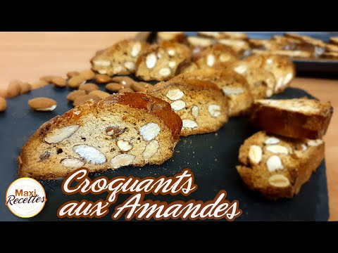 Croquants aux Amandes Recette Facile et Rapide