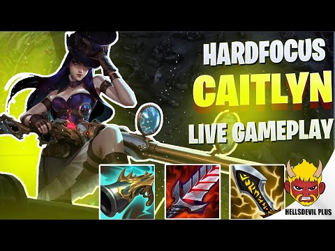 CAITLYN VS HARDFOCUS ENEMIES! - Wild Rift HellsDevil Plus Gameplay