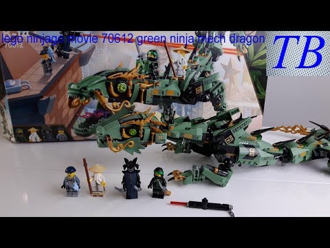 lego ninjago movie 70612 green ninja mech dragon - lego speed build