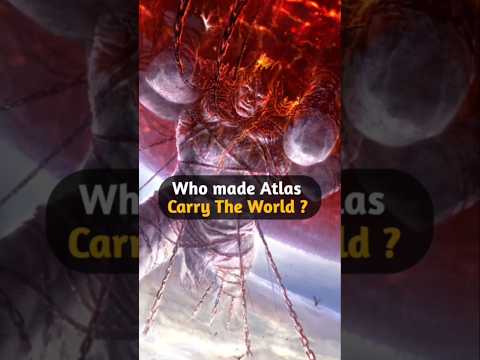 Who made Titan Atlas carry the world in God of War 2 ? #shorts #godofwar #kratos