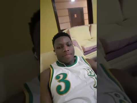 How barista Aboubakar playing music in his house