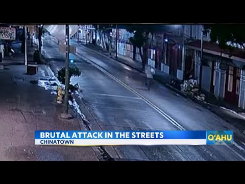 Police search for suspects involved in Chinatown machete attack