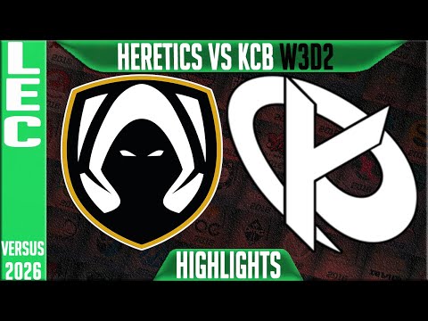 TH vs KCB Highlights | LEC W3D2 2026 Versus | Team Heretics vs Karmine corp Blue