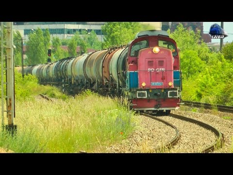 LDH1250 81-0711-2 & Naveta de Cazane GFR Tanker Train in Oradea Est Triaj - 30 May 2017