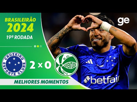 Gols e lances de Cruzeiro x Juventude-RS