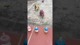 Download lagu MiMi and her friends ran towards the milk bottle.#monkey #cute #babymonkey mp3