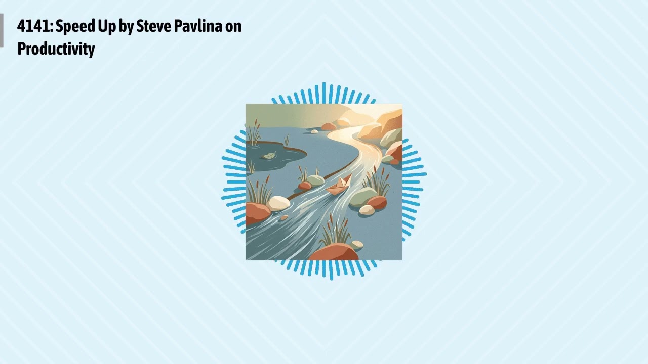 4141: Speed Up by Steve Pavlina on Productivity | Optimal Living Daily: Healthy Habits & Motivation