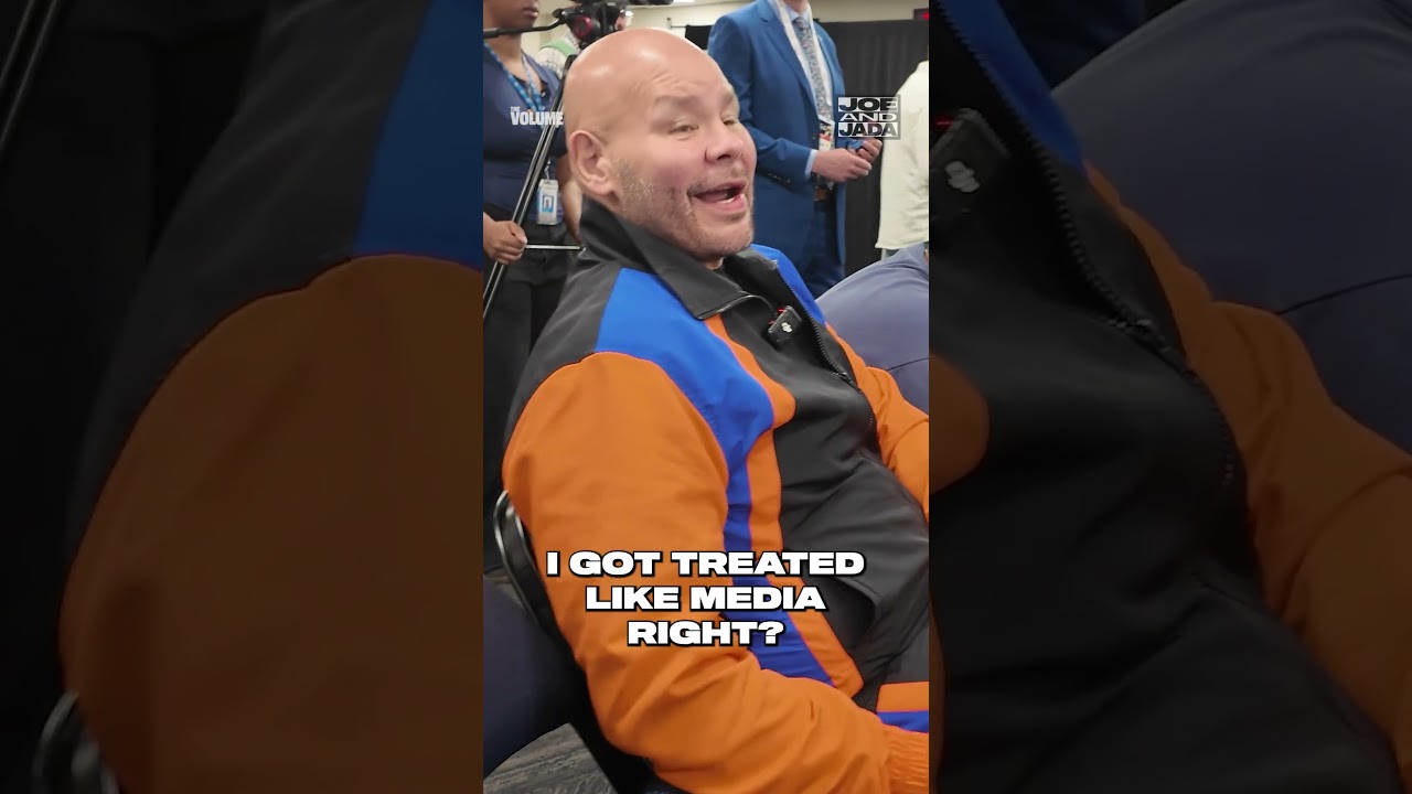 Fat Joe’s warm Welcome to the Knicks NBA Finals Media Room by Jalen Brunson 😂