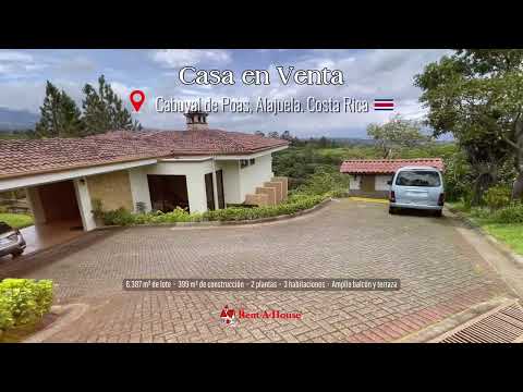 Casa en Venta con Amplio Terreno y Vista Panorámica en Cabuyal de Poás, Alajuela