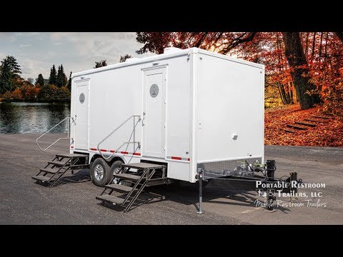 5 Station Portable Restrooms Trailer | Key West Sunset Series