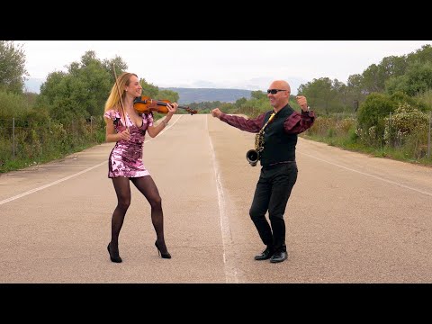 Adrian Sanso-Ali & Noémi Jakab - GOODBYE/CON TE PARTIRO (Sax Violin Instrumental Mashup Cover)