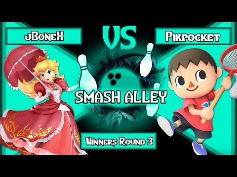 Smash Alley 18 Winners Round 3 - jBoneX (Peach) vs. PikPocket (Villager)