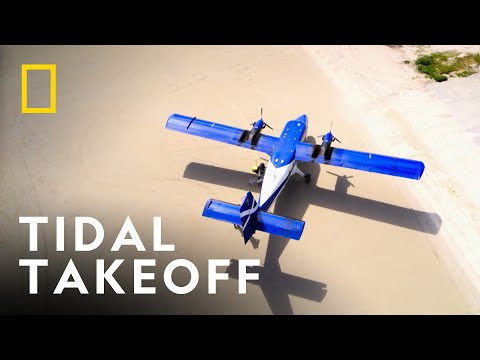 Visit A Spectacular Tidal Beach Airport | Europe From Above | National Geographic UK