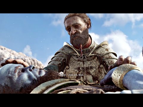 God of War 5 Ragnarok - Brok's Death & Funeral Sad Scene (Secret Ending) PS5