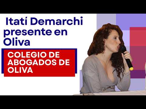 Itatí Demarchi en Oliva:Apoyo a la jurisdicción concurrente y defensa de los derechos de la abogacía