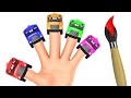 Wheels On The Bus Finger Family Song For Children By HooplaKidz