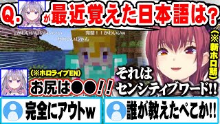 ビジューの最近覚えた日本語が想像以上にアウトなワードで爆笑する宝鐘マリンｗ【ホロライブ 切り抜き Vtuber 宝鐘マリン 古石ビジュー 兎田ぺこら 夏色まつり 】