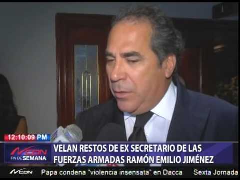 Velan restos de ex secretario de las Fuerzas Armadas Ramón Emilio Jiménez