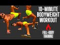 🔥 SHORT: 10-MINUTE BODYWEIGHT BURNER! | BJ Gaddour Workout Exercises Home Gym Fitness