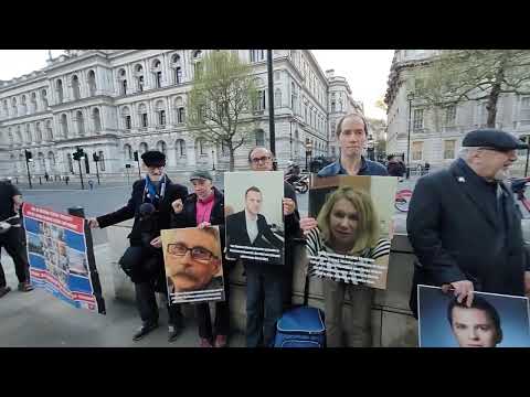 Protest im Zentrum von London aus Solidarität mit den Opfern der brutalen Repression in der Ukraine