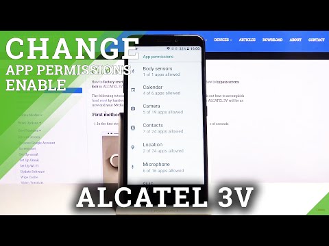 How to Manage App Permissions in ALCATEL 3V – Apps Settings