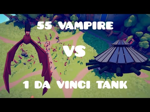 55 VAMPIRE VS 1 DA VINCI TANK | CRAZY FIGHT |