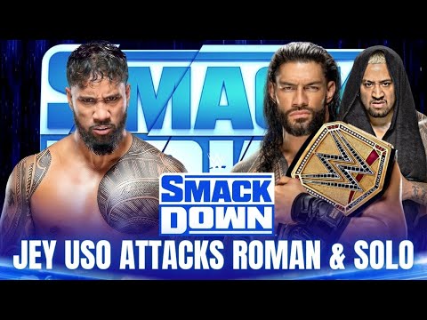 Jey Uso attacks Roman Reigns and steals his title - WWE SmackDown 7/7/2023