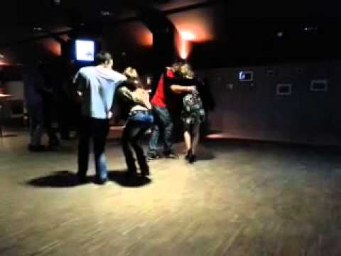 Judith's first zouk ever! With Paweł B. in Bydgoszcz, Poland.