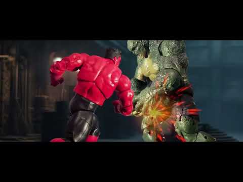 Red Hulk vs Abomination | Stop-motion video