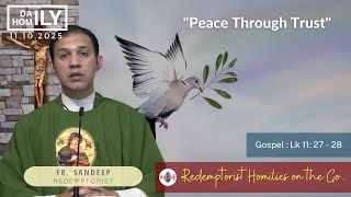 Homily  - 11th October, 2025 - Fr. Sandeep Menezes  C.Ss.R.