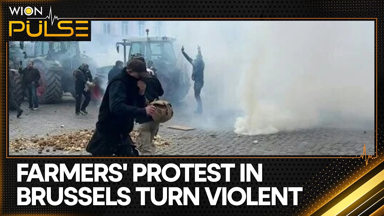 France: Police Fires Tear Gas & Water Cannons at Farmers Who Are Protesting Against Mercosur Deal
