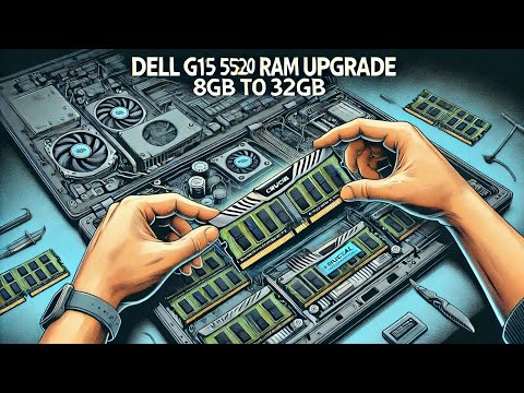 💻 Dell G15 5520 Crucial Ram upgrade 8gb to 32gb DDR5 4800MHz #dellg15 #dell #crucial  #ramupgrade