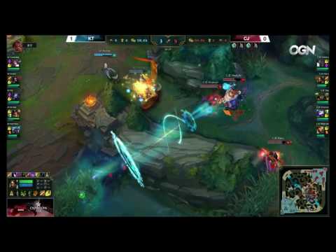 LoL Highlights CJ vs KT Game 2   LCK Summer 2016 25 06 2016   CJ Entus vs KT Rolster