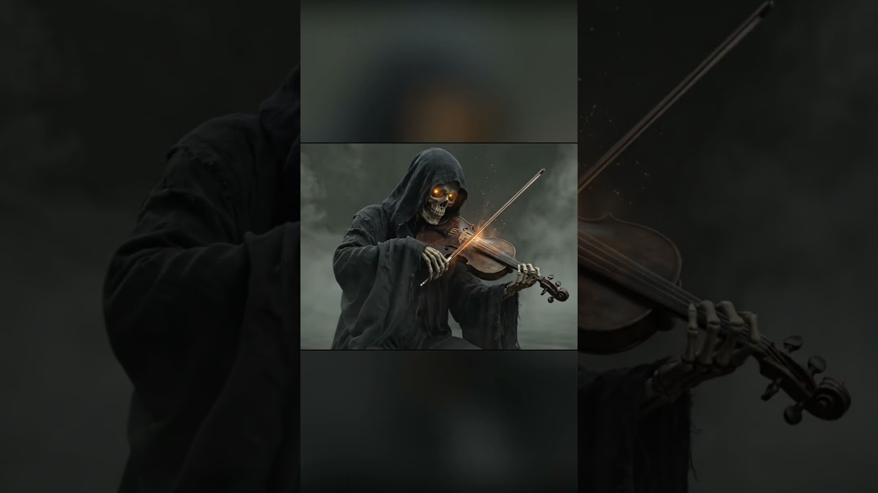 Grim Reaper's Fiery Violin Solo in Desolate Dreamscape!