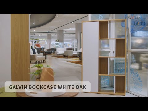 Gambar Informa Galvin Rak Buku 4 Tingkat - Putih Oak