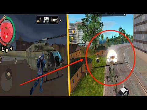 Rope Hero - Vice town #3| New Update - Stealing Helicopter From Military Area |   @Gamer'z Zone ​