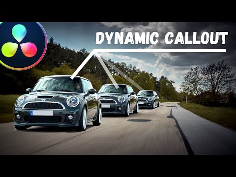 DYNAMIC CALLOUT in Davinci Resolve Fusion - Tutorial deutsch