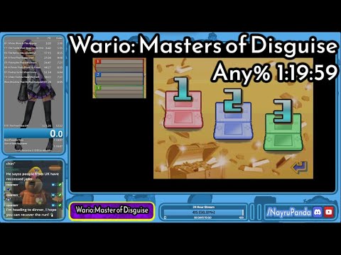 Speedrun Any% 1:19:59 Wario: Masters of Disguise